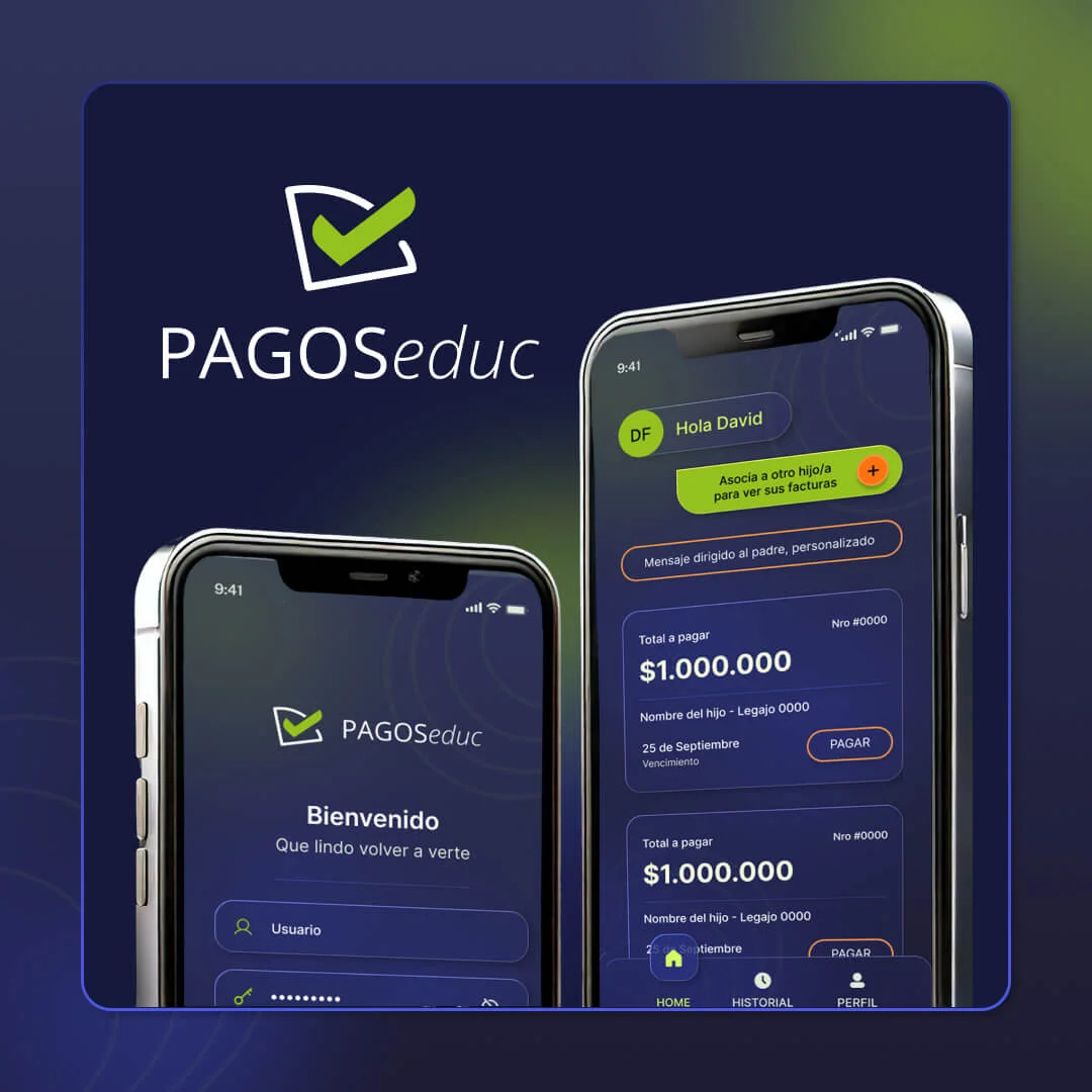 Aplicación mobile de pagos para PagosEduc